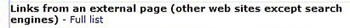 Linkit ulkopuolisilta sívuilta